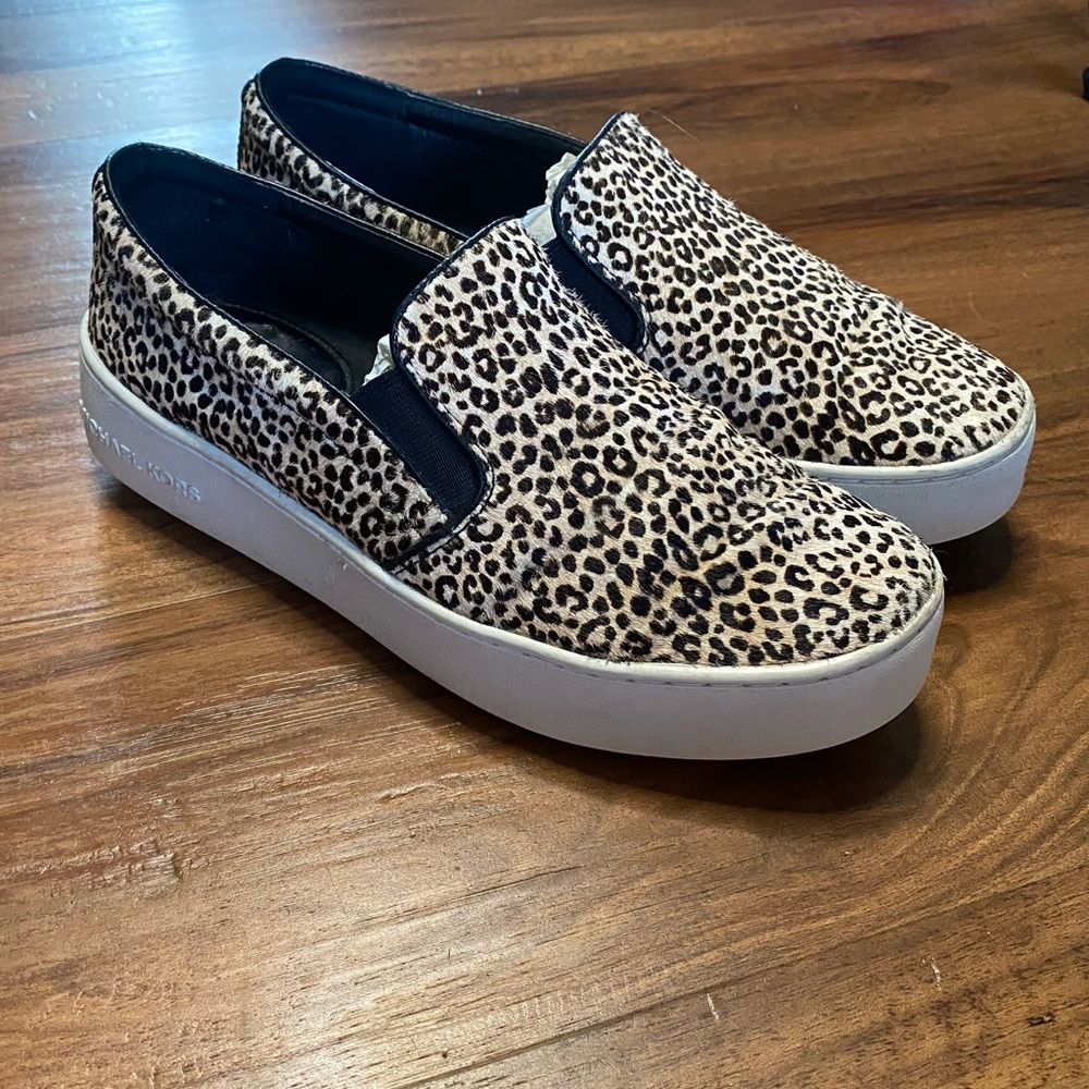 Michael Kors Leopard Trent Slip On‎ Sneakers, 7.5 - Picture 2 of 8